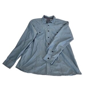 REI Blue Casual Button Down Shirt